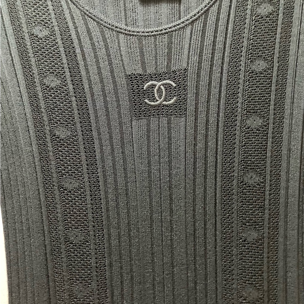 Chanel classic black dress